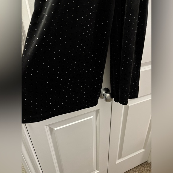 Tahari Black Jumpsuit with Dotted Pattern - Picture 4 of 6